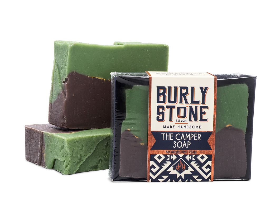 The Camper Soap: Cedar, Tobacco Leaf & Campfire Scented