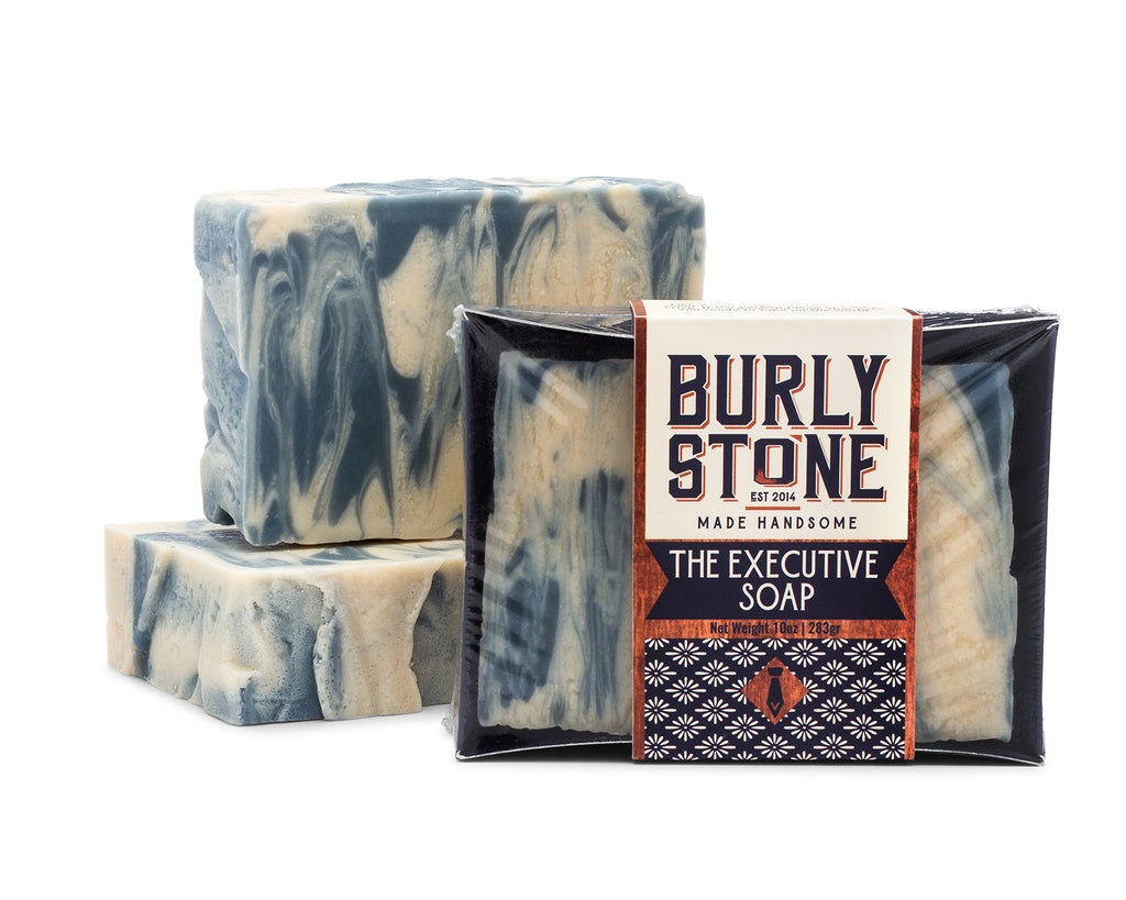The Executive Soap: Peppermint, Bay Rum, & Vintage Barbershop Scented