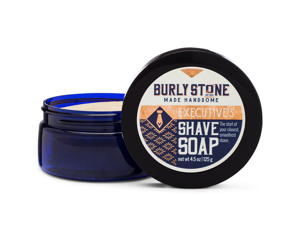 Executive's Shave Soap: Spearmint, Bay Rum, & Vintage Barbershop scents